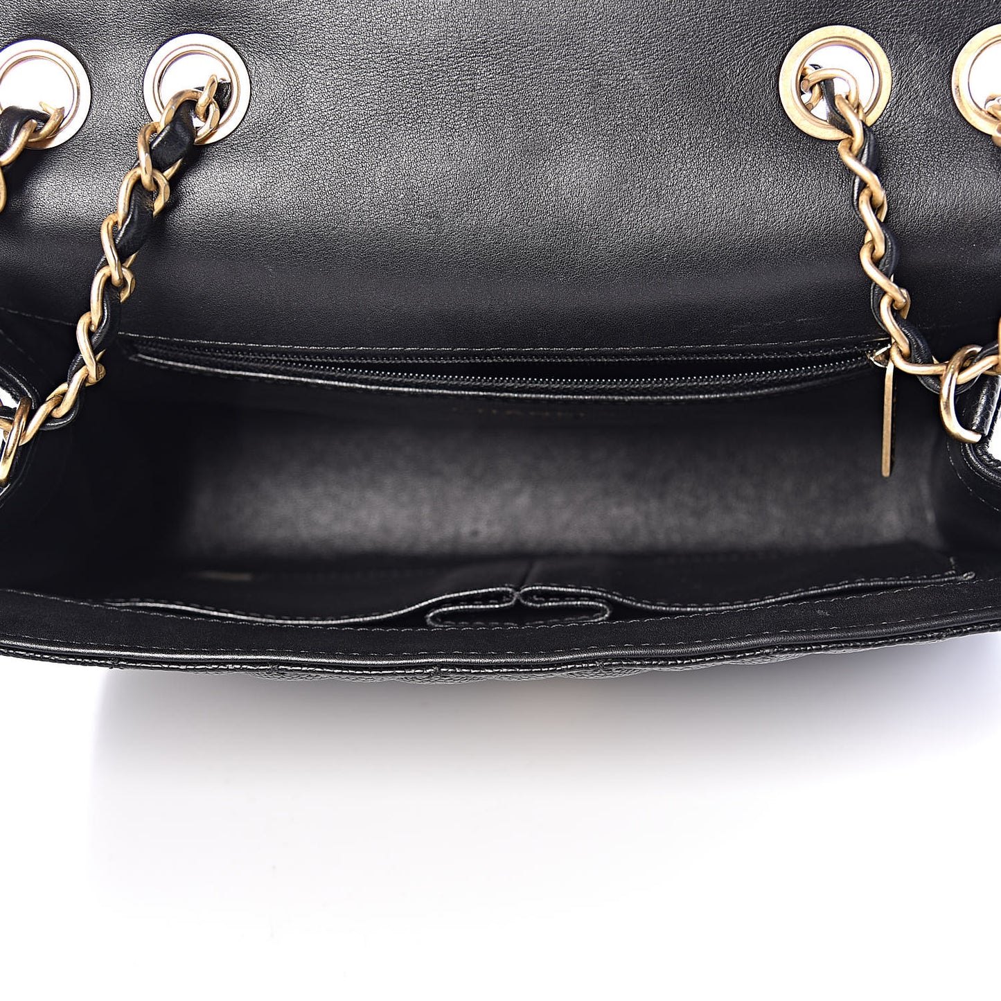 Caviar Quilted Medium CC Filigree Flap Black