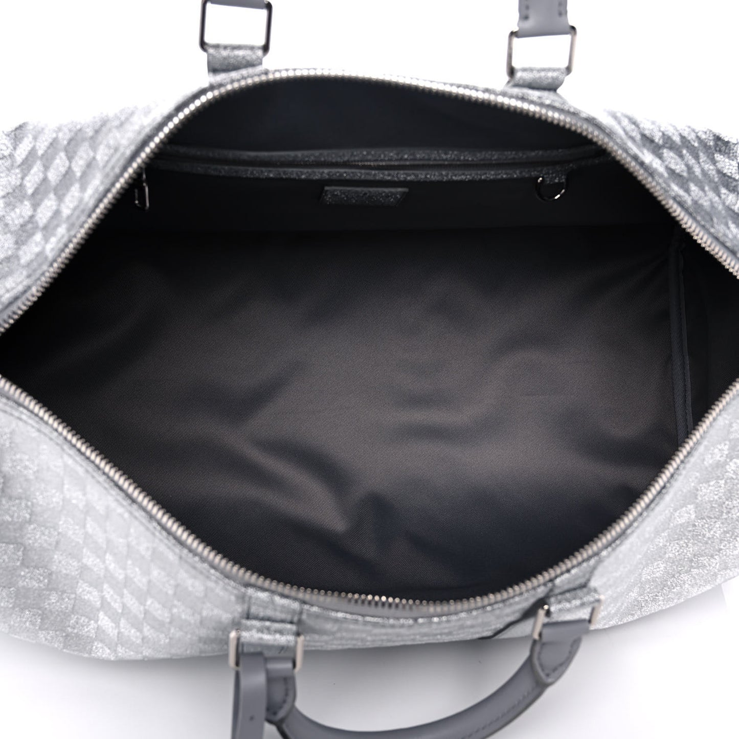 Damier Glitter Keepall Bandouliere 50 Silver