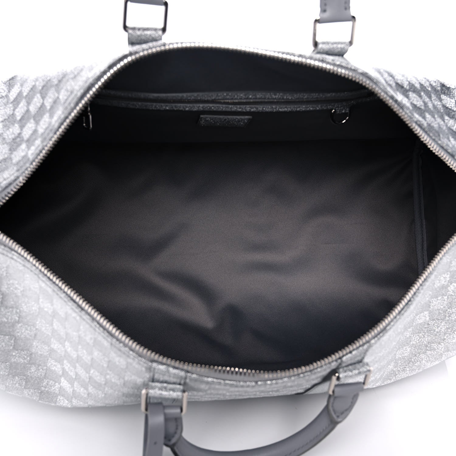 Louis Vuitton Damier Glitter Keepall Bandouliere 50 Silver 4 of 12