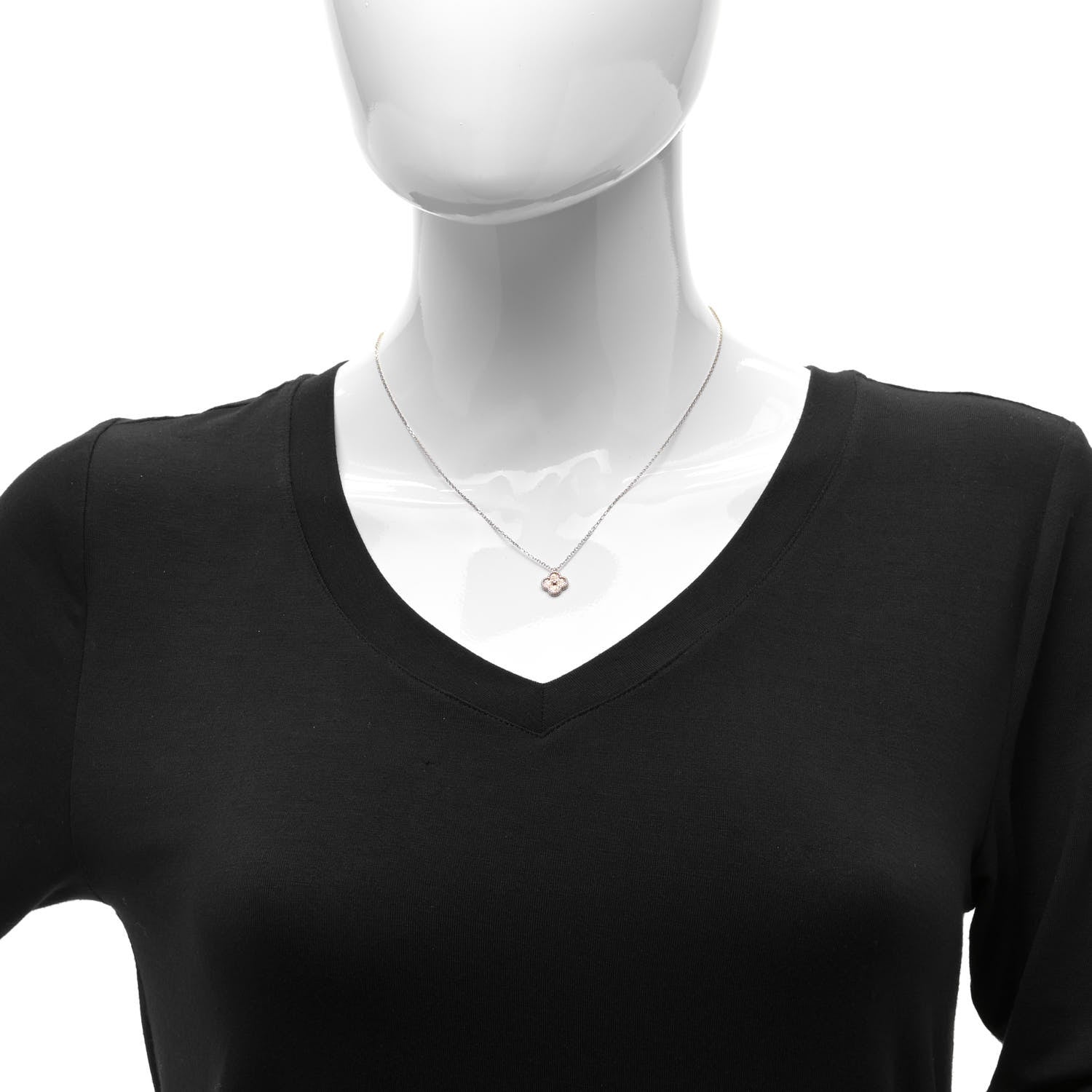 Van Cleef & Arpels 18K Rose Gold Sweet Alhambra Pendant Necklace 2 of 6