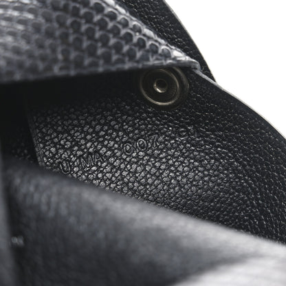 Hermes Lizard Calvi Card Case Black 6 of 8