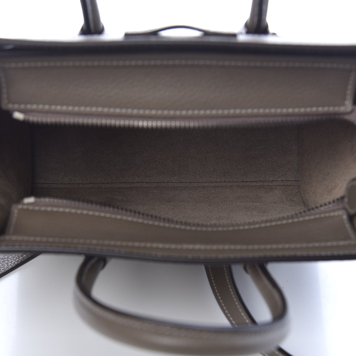 Drummed Calfskin Nano Luggage Souris