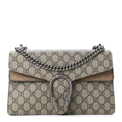 Gucci GG Supreme Monogram Small Dionysus Shoulder Bag Taupe 1 of 9