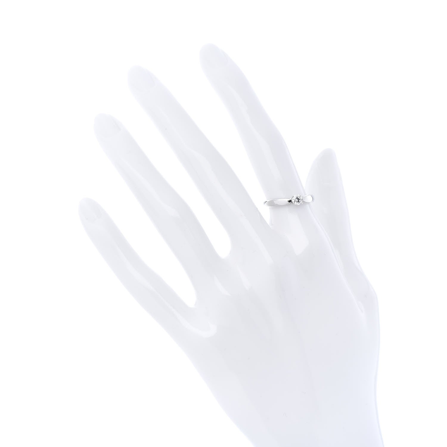 Tiffany Platinum Diamond .18ct Harmony Solitaire Engagement Ring 49 4.75 2 of 7