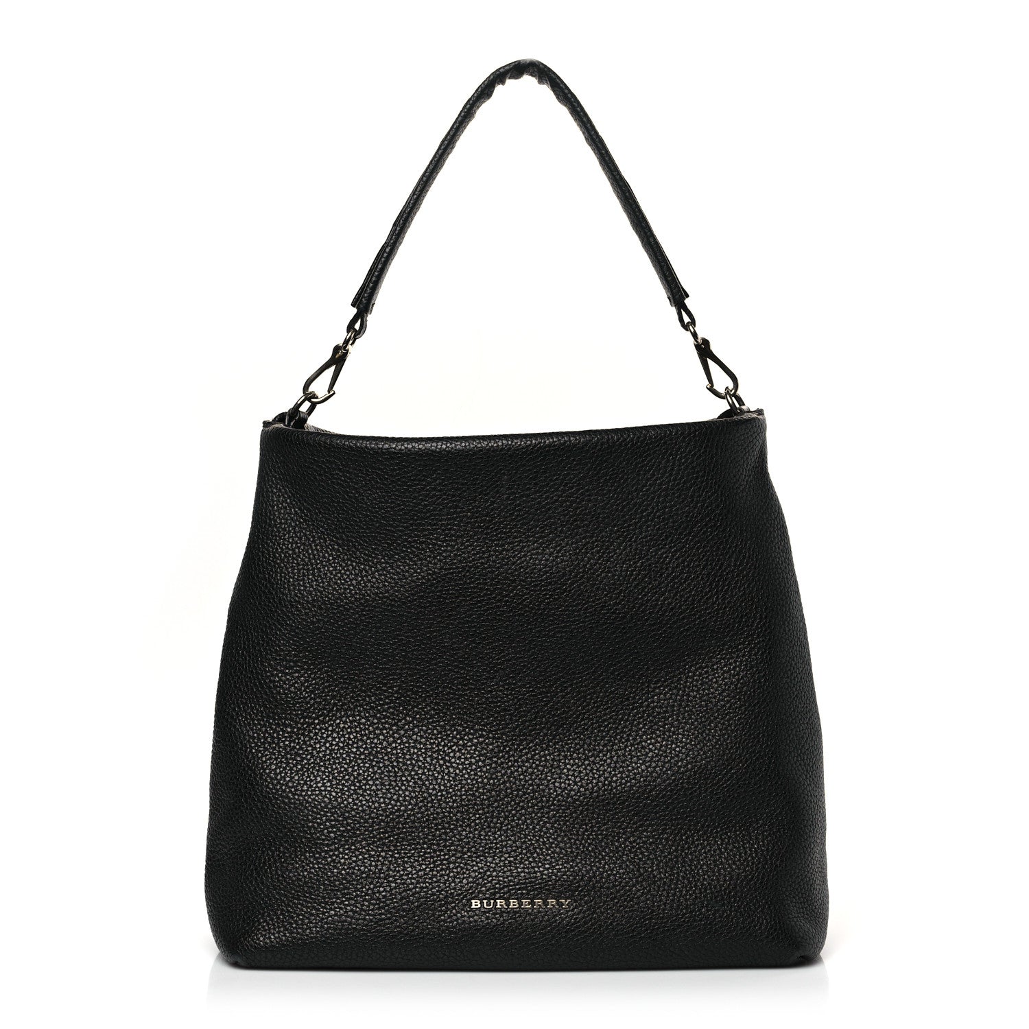 Burberry Grainy Calfskin Medium Cale Hobo Black 1 of 10