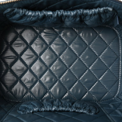 Chanel Caviar Quilted Large Vanity Pouch Blue 6 of 12