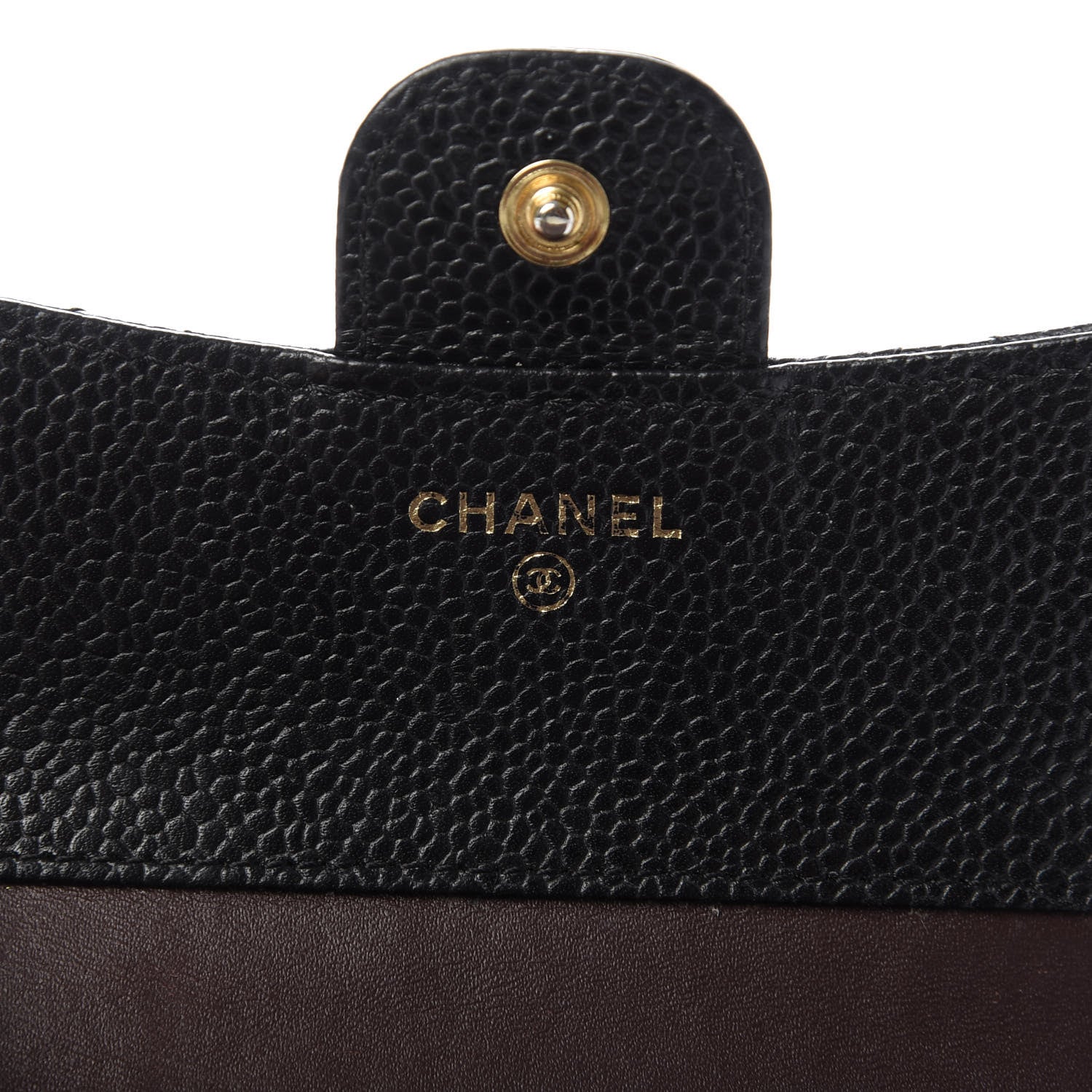 Chanel Caviar Quilted Compact Flap Wallet Black 6 of 8