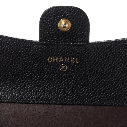 Chanel Caviar Quilted Compact Flap Wallet Black 6 of 8
