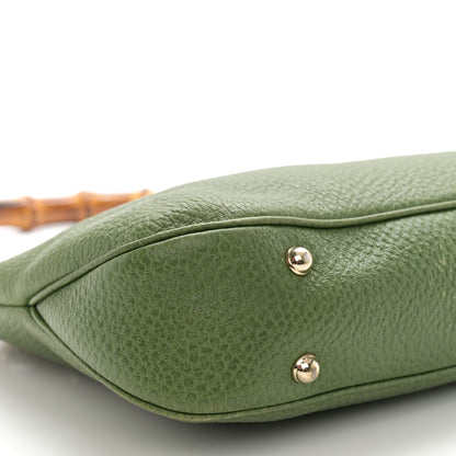 Gucci Calfskin Bamboo Anita Top Handle Bag Green 9 of 15