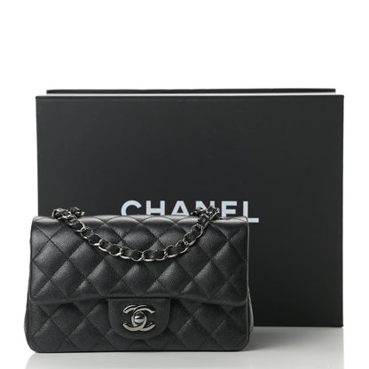 Chanel Iridescent Caviar Quilted Mini Rectangular Flap Black 11 of 11