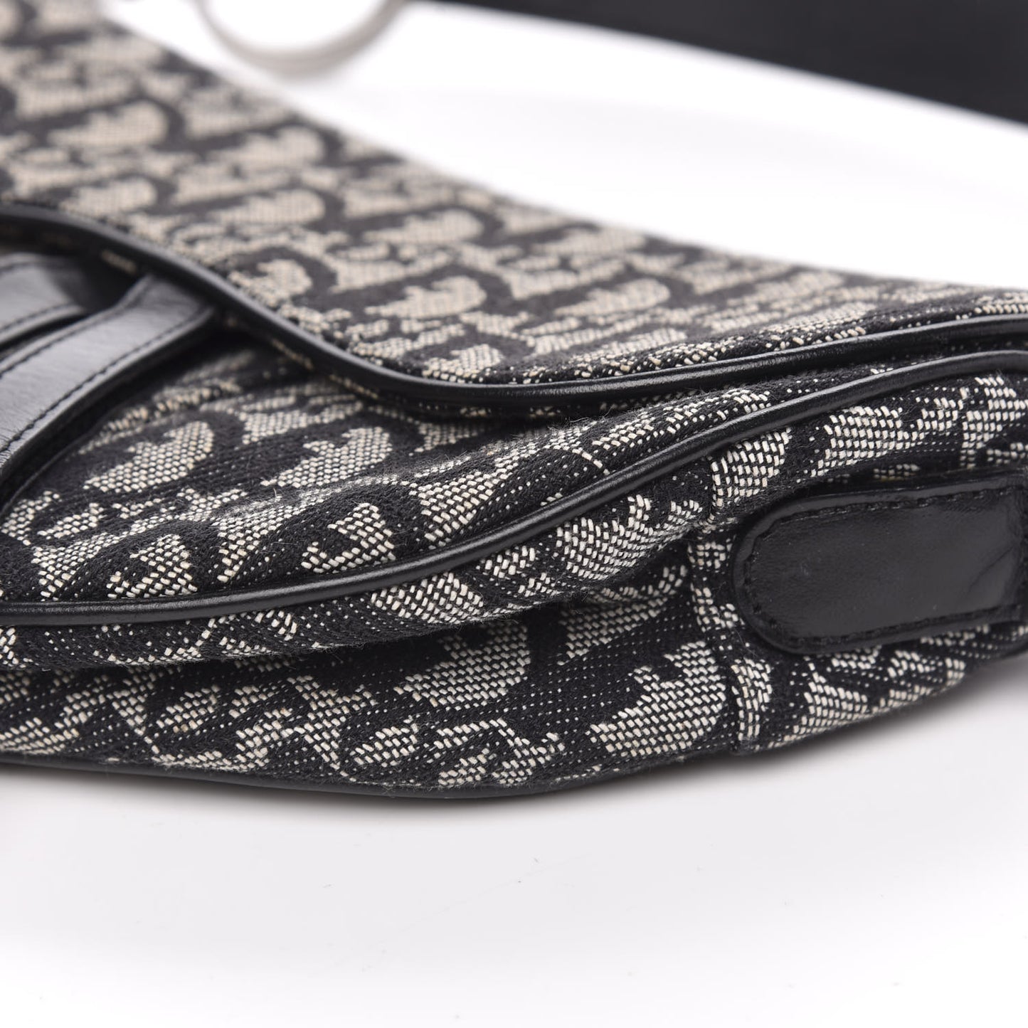 Monogram Saddle Bag Black