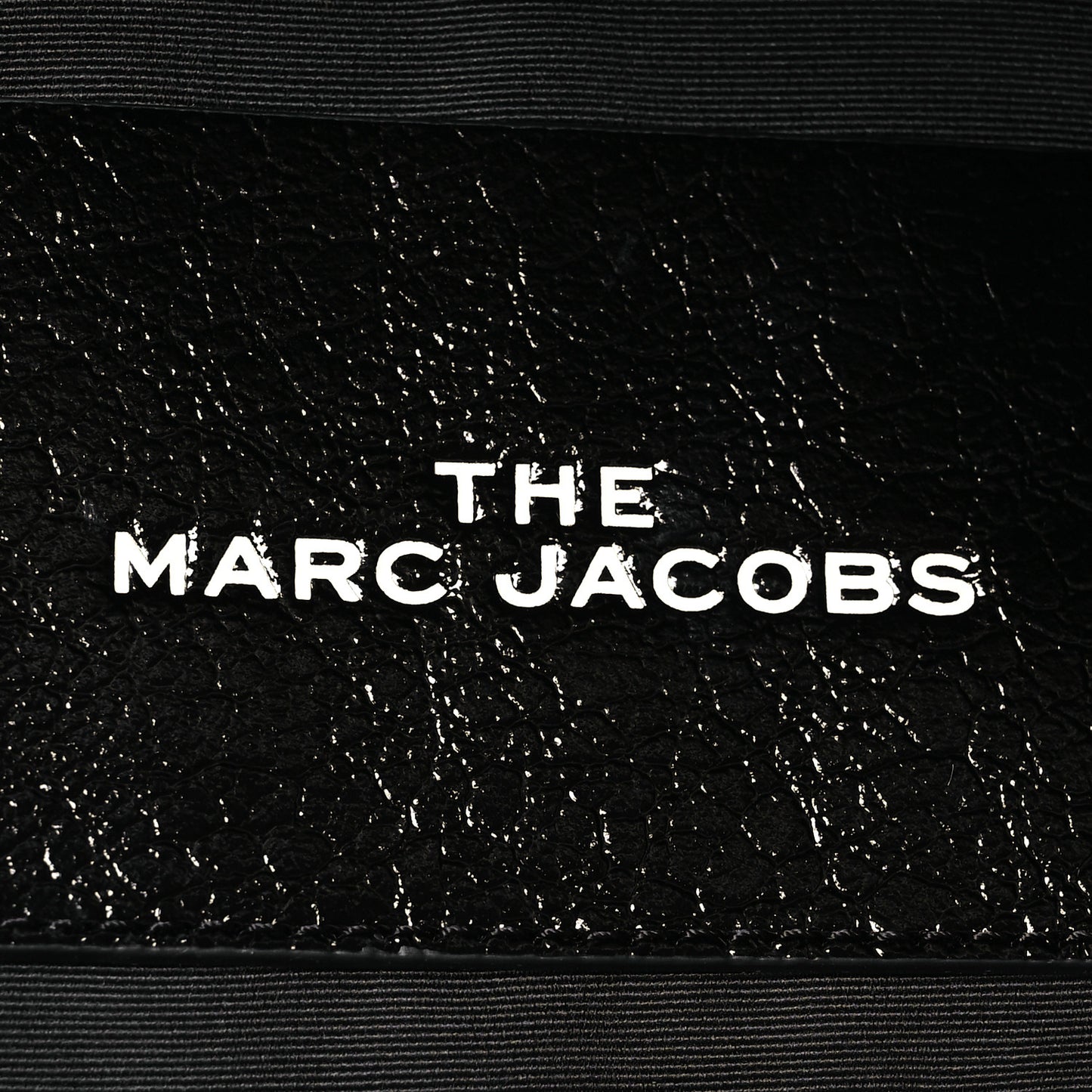 Shiny Calfskin Faux Shearling Large The Traveler Tote Bag Black