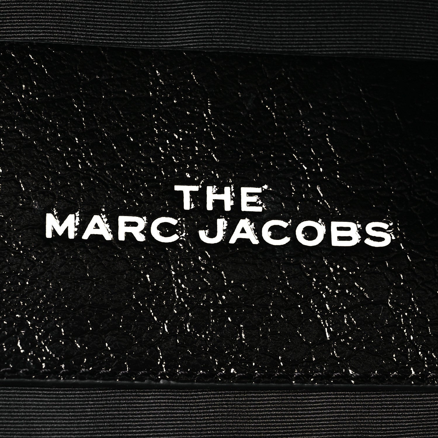 Marc Jacobs Shiny Calfskin Faux Shearling Large The Traveler Tote Bag Black 6 of 12