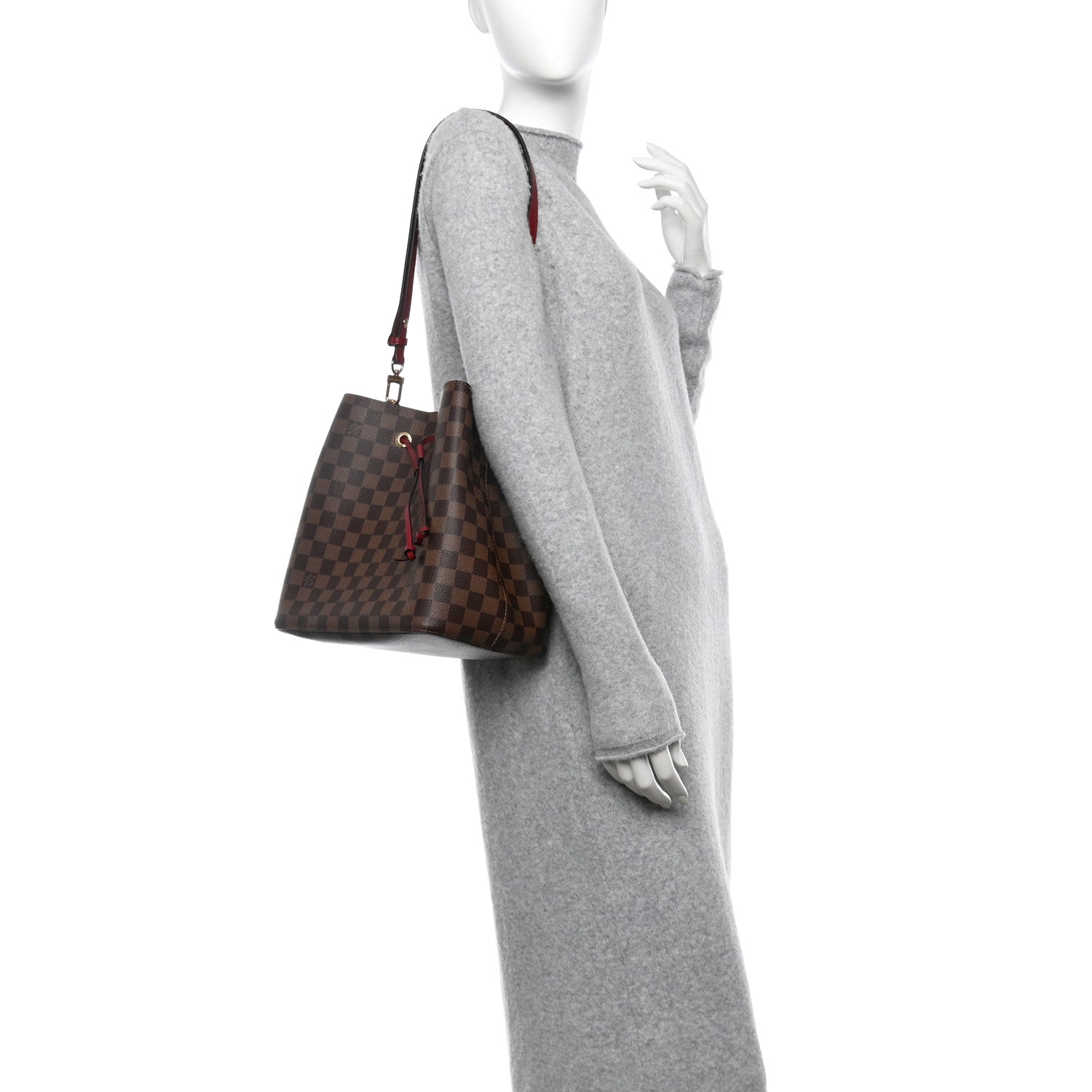 Louis Vuitton Damier Ebene Neonoe MM Cherry Berry 2 of 9