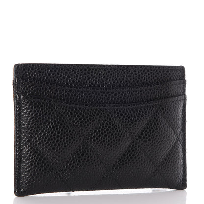 Chanel Caviar Quilted Card Holder Black 3 of 9