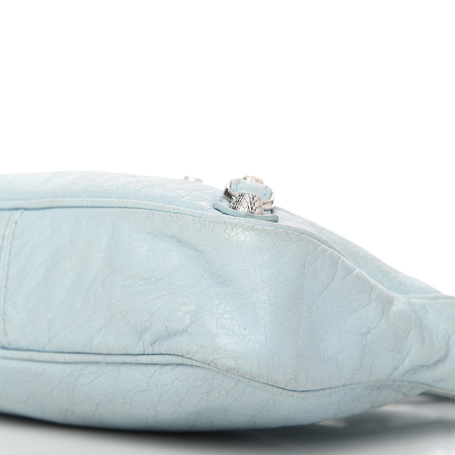 Agneau Giant 12 Silver Hardware Hip Bleu Dragee
