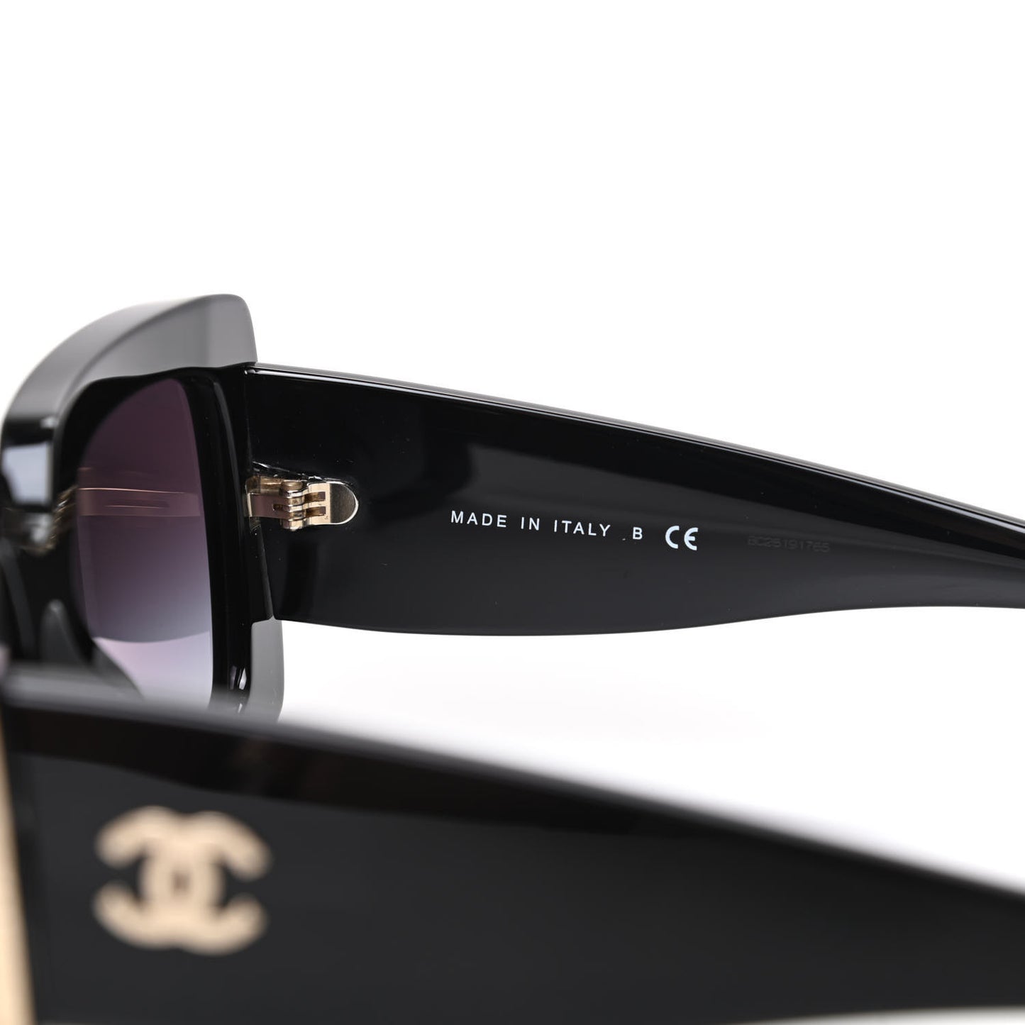 Acetate Rectangle Sunglasses 5435 Black