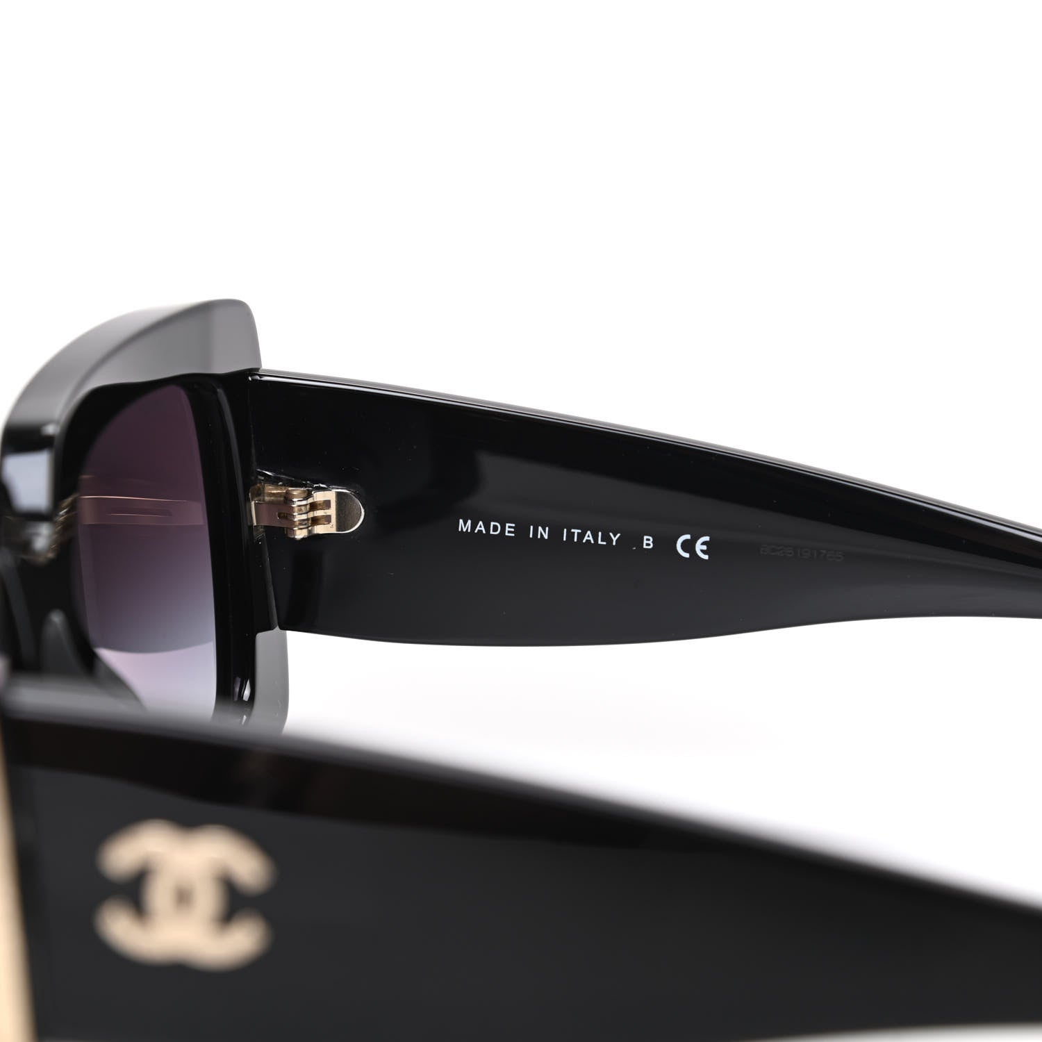 Chanel Acetate Rectangle Sunglasses 5435 Black 6 of 8