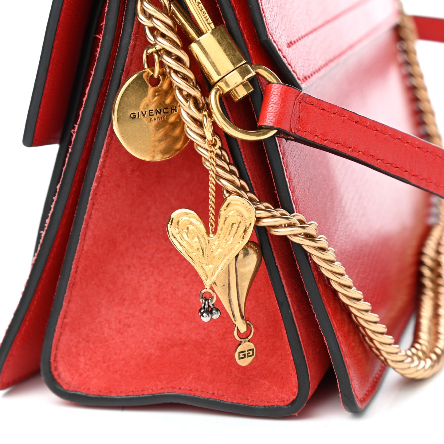 Goatskin Small GV3 Shoulder Bag Dark Orange