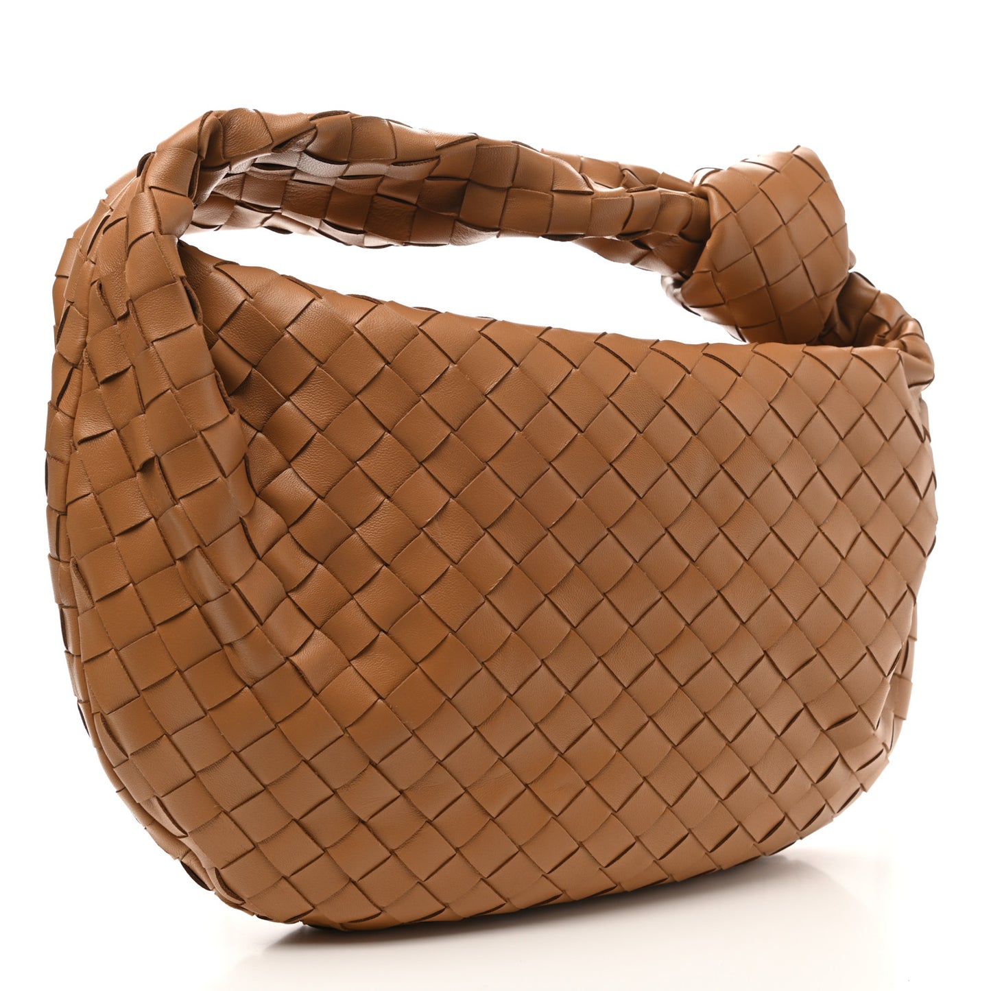 Nappa Intrecciato Teen Jodie Hobo Caramel