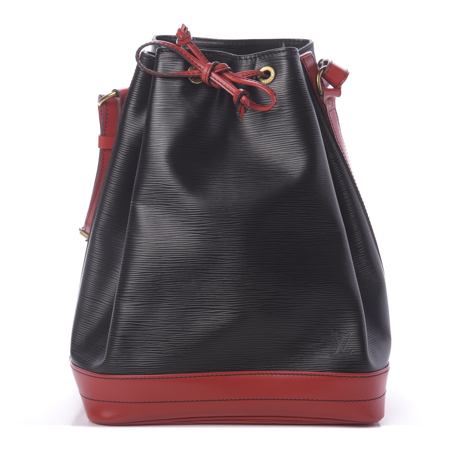 Louis Vuitton Epi Bi-Color Noe Castillan Red Black 1 of 14