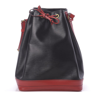 Louis Vuitton Epi Bi-Color Noe Castillan Red Black 1 of 14