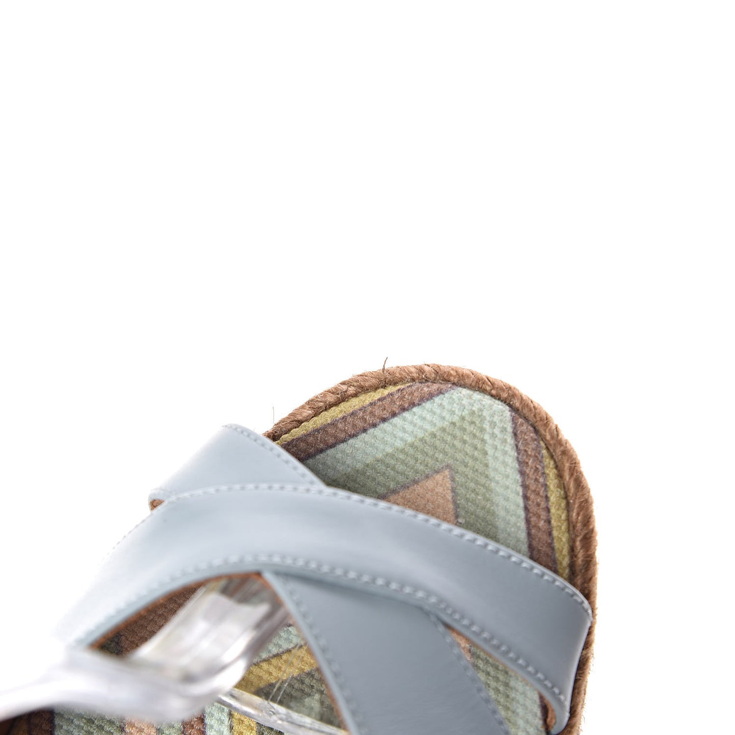 Calfskin Calfskin Native Couture 1975 Espadrille Wedge Sandals 39 Sky Sorbet Multicolor