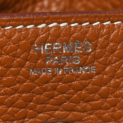 Hermes Taurillon Clemence Lindy 30 Gold 8 of 10