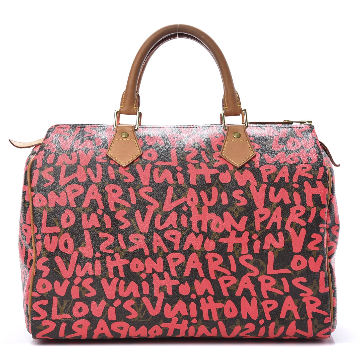 Monogram Graffiti Speedy 30 Fuchsia