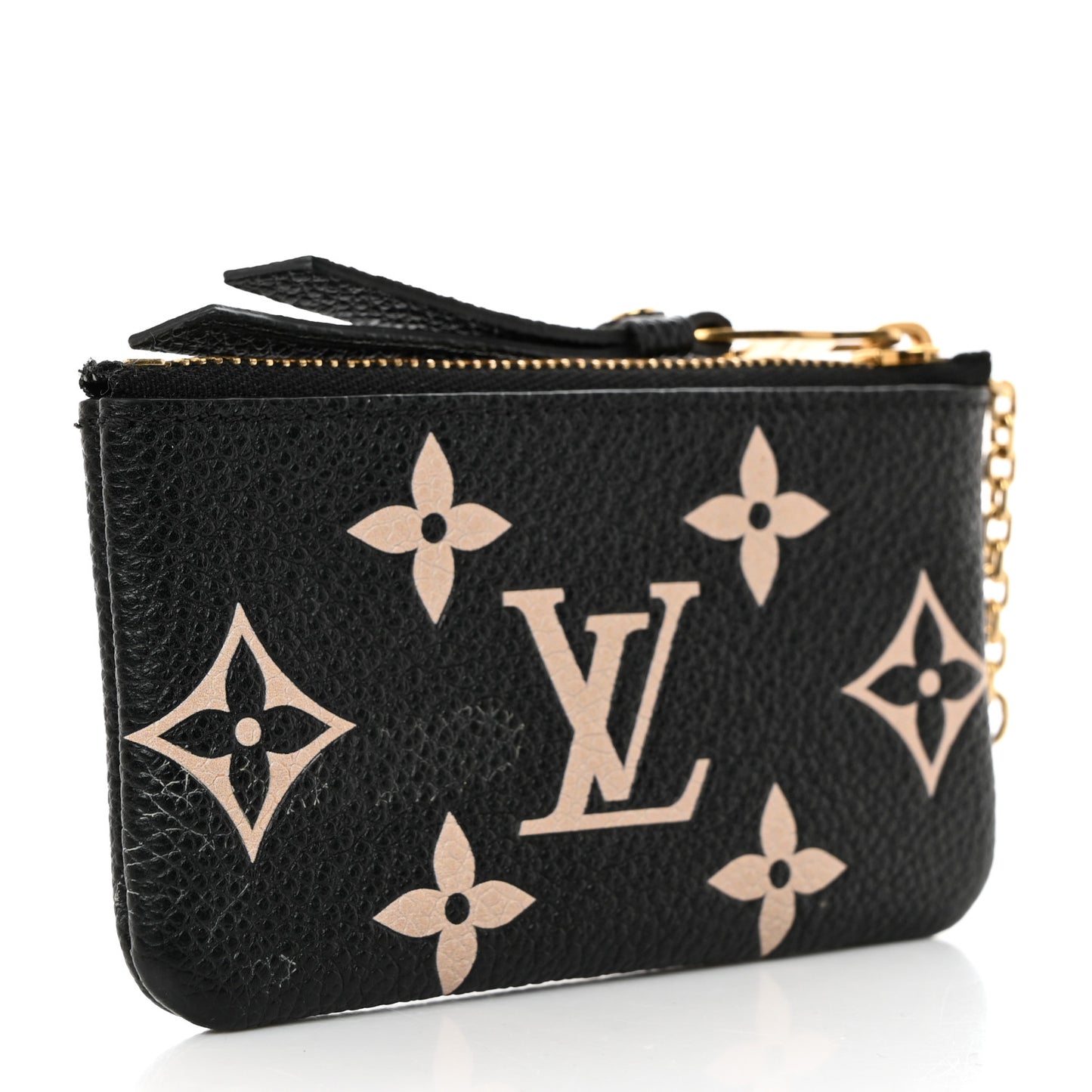 Empreinte Monogram Giant Key Pouch Black Beige