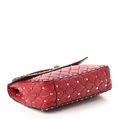 Valentino Garavani Nappa Medium Rockstud Spike Shoulder Bag Rosso Valentino 4 of 13