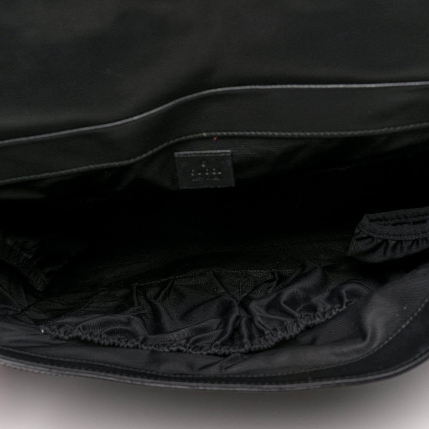 Gucci GG Supreme Monogram Web Messenger Diaper Bag Black Grey 6 of 10