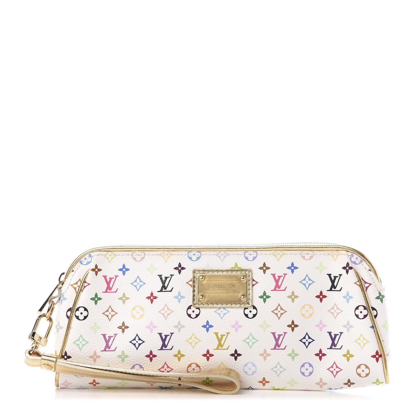 Monogram Multicolor Kate Clutch White