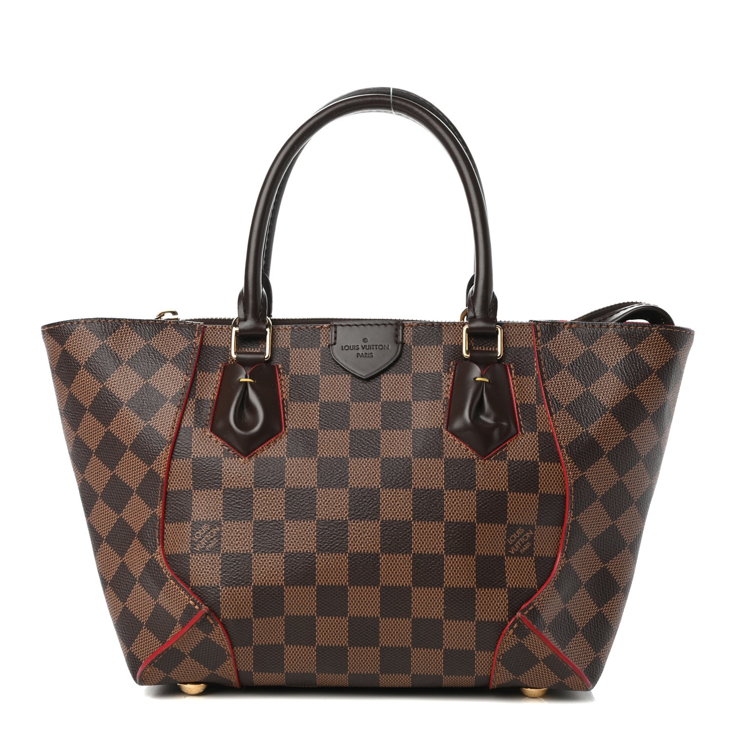 Damier Ebene Caissa Tote PM Cherry