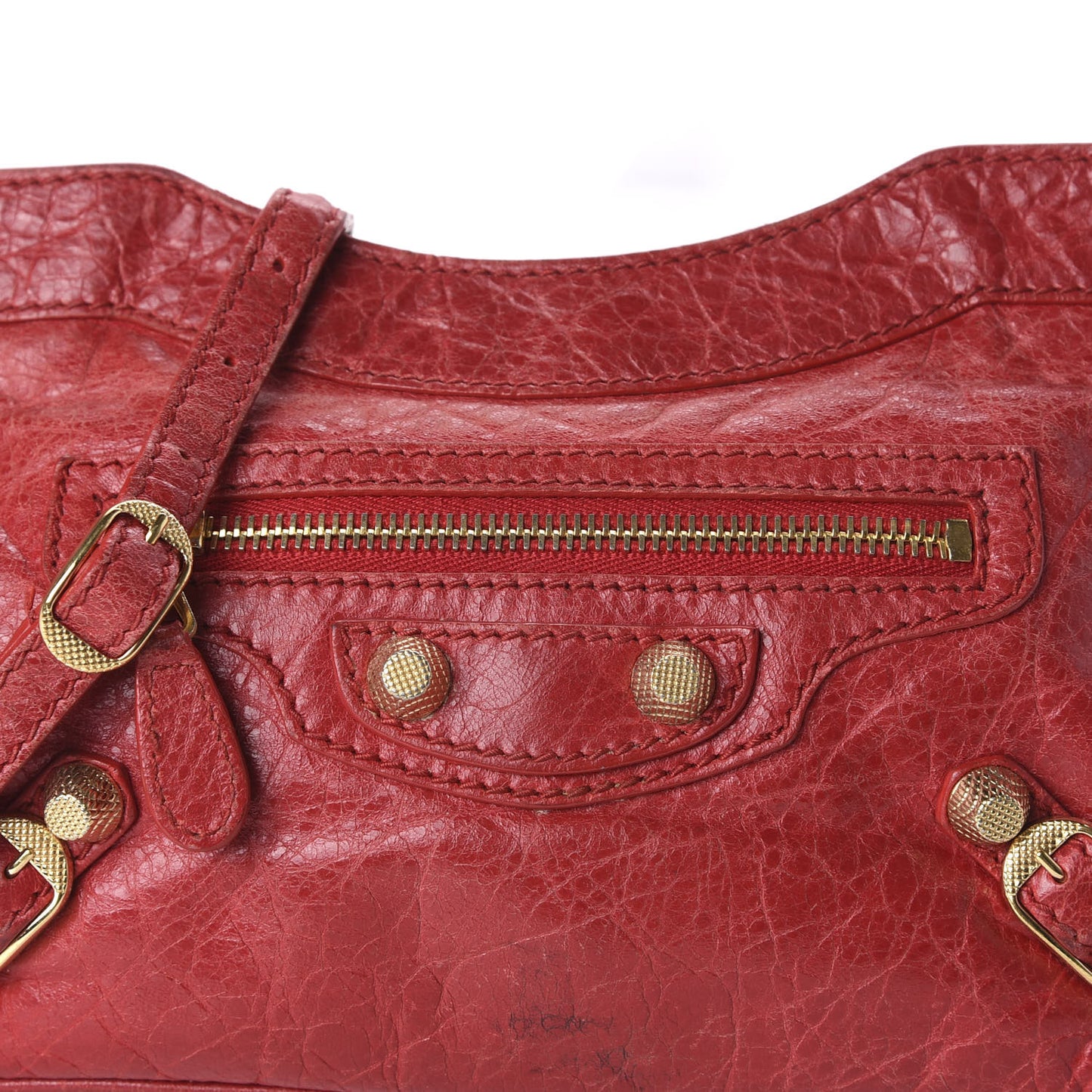 Agneau Giant 12 Gold Hardware Hip Rouge Cardinal