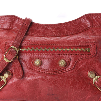 Balenciaga Agneau Giant 12 Gold Hardware Hip Rouge Cardinal 10 of 11