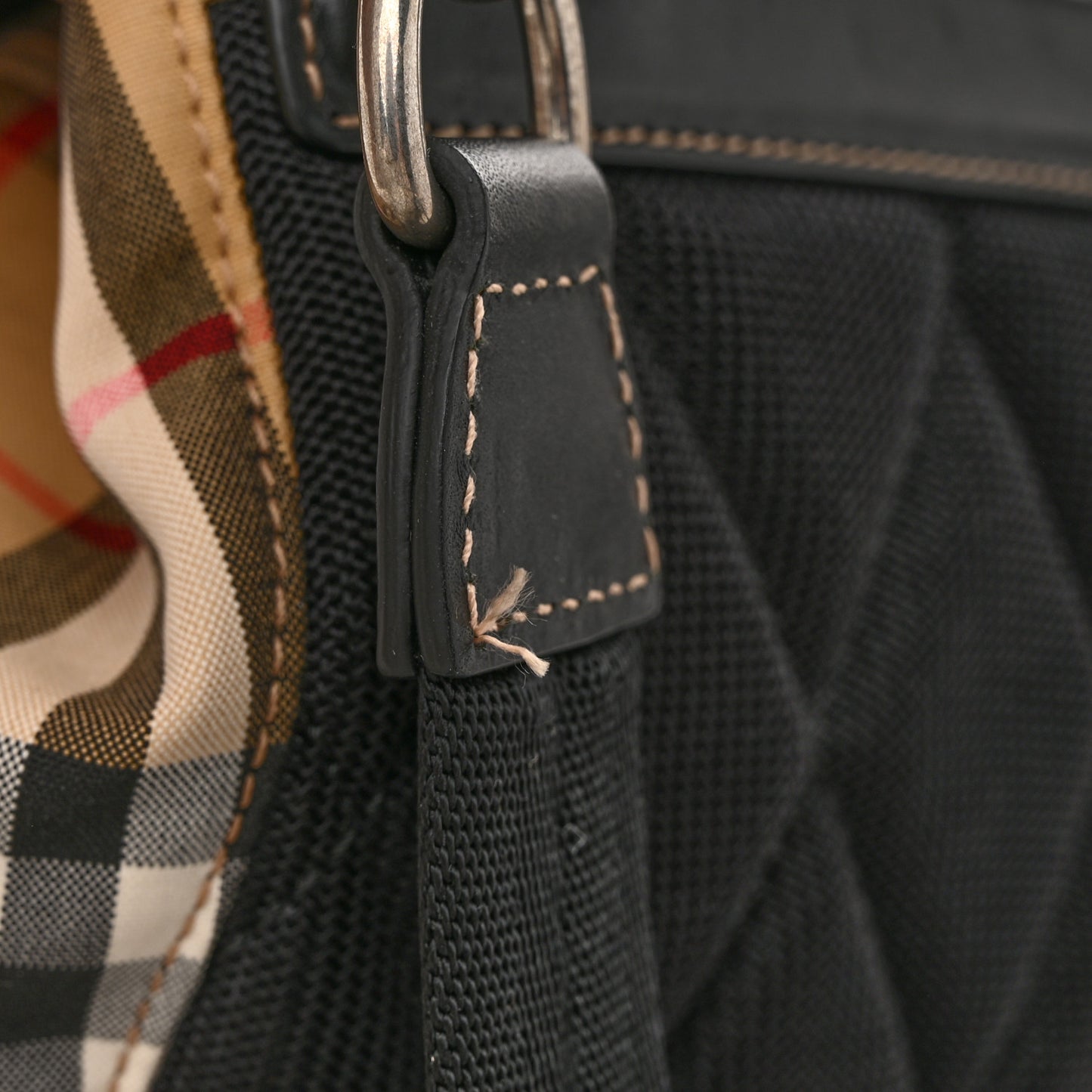 Vintage Check Small Rucksack Backpack Antique Yellow