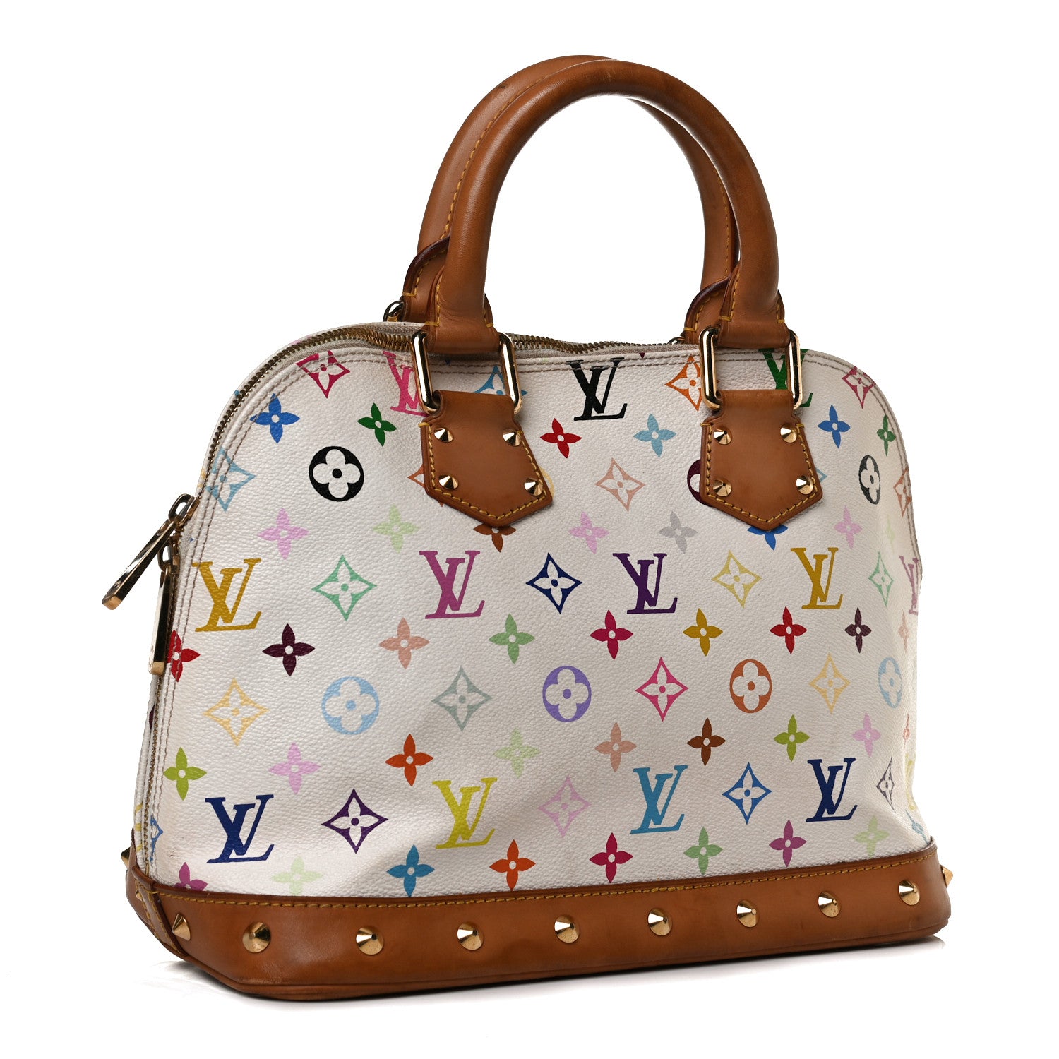 Louis Vuitton Monogram Multicolor Alma White 3 of 18