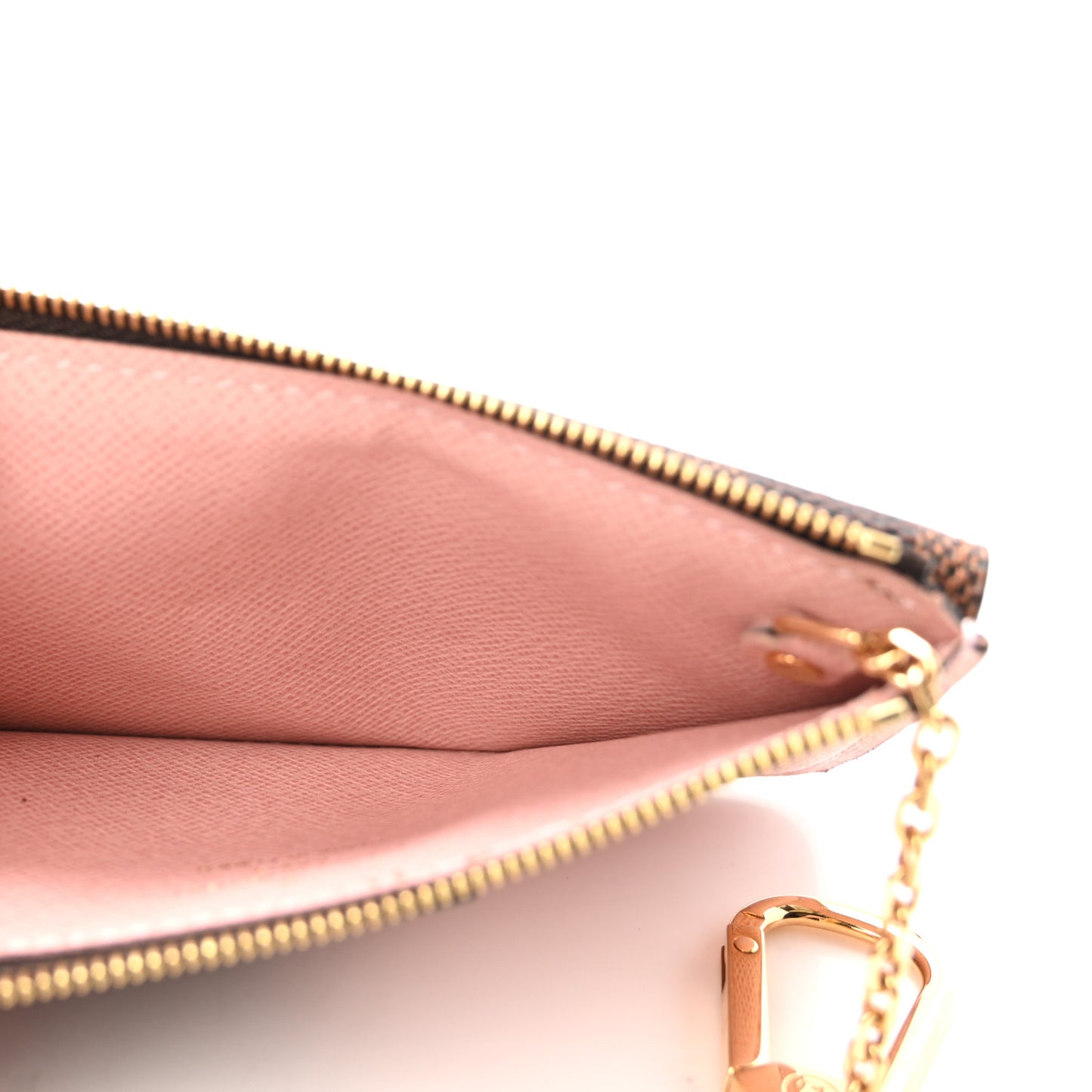 Damier Ebene Recto Verso Card Holder Rose Ballerine