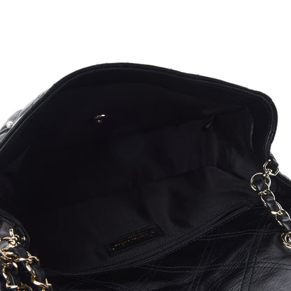 Chanel Lambskin Quilted Pearl Studded Flap Black 5 of 10
