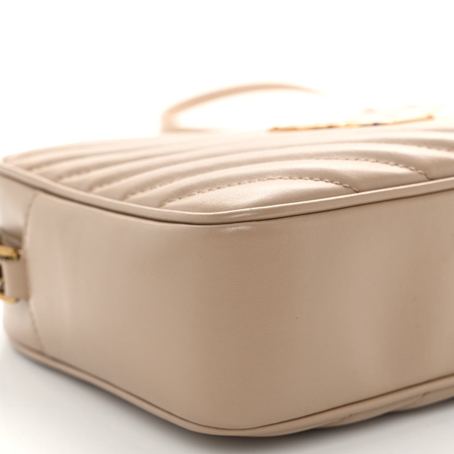 Calfskin Matelasse Monogram Lou Camera Bag Dark Latte