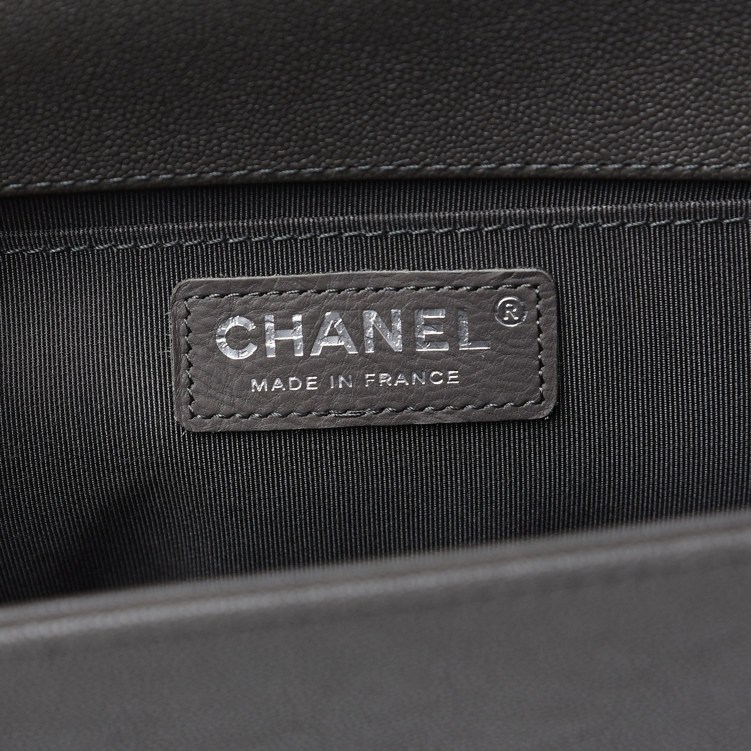 Chanel Caviar Quilted Medium Boy Flap Grey 5 of 9