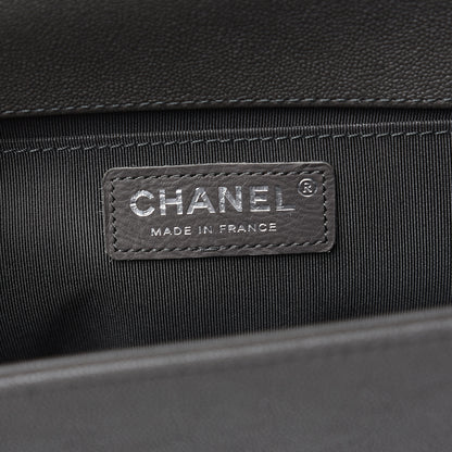 Chanel Caviar Quilted Medium Boy Flap Grey 5 of 9
