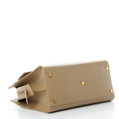 Saint Laurent Grain De Poudre Medium Uptown Tote Dark Beige 4 of 13