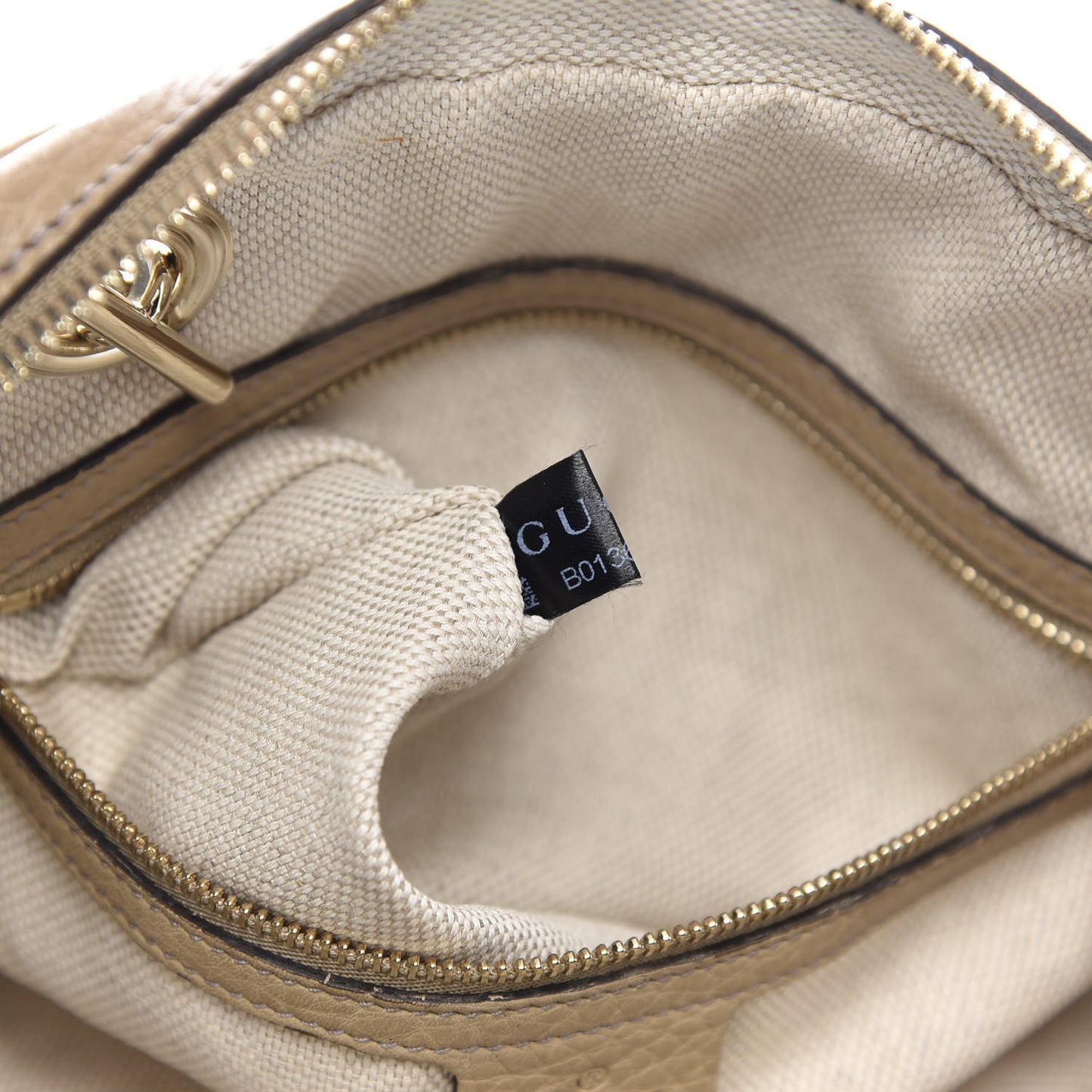 Pebbled Calfskin Small Soho Bowler Camelia