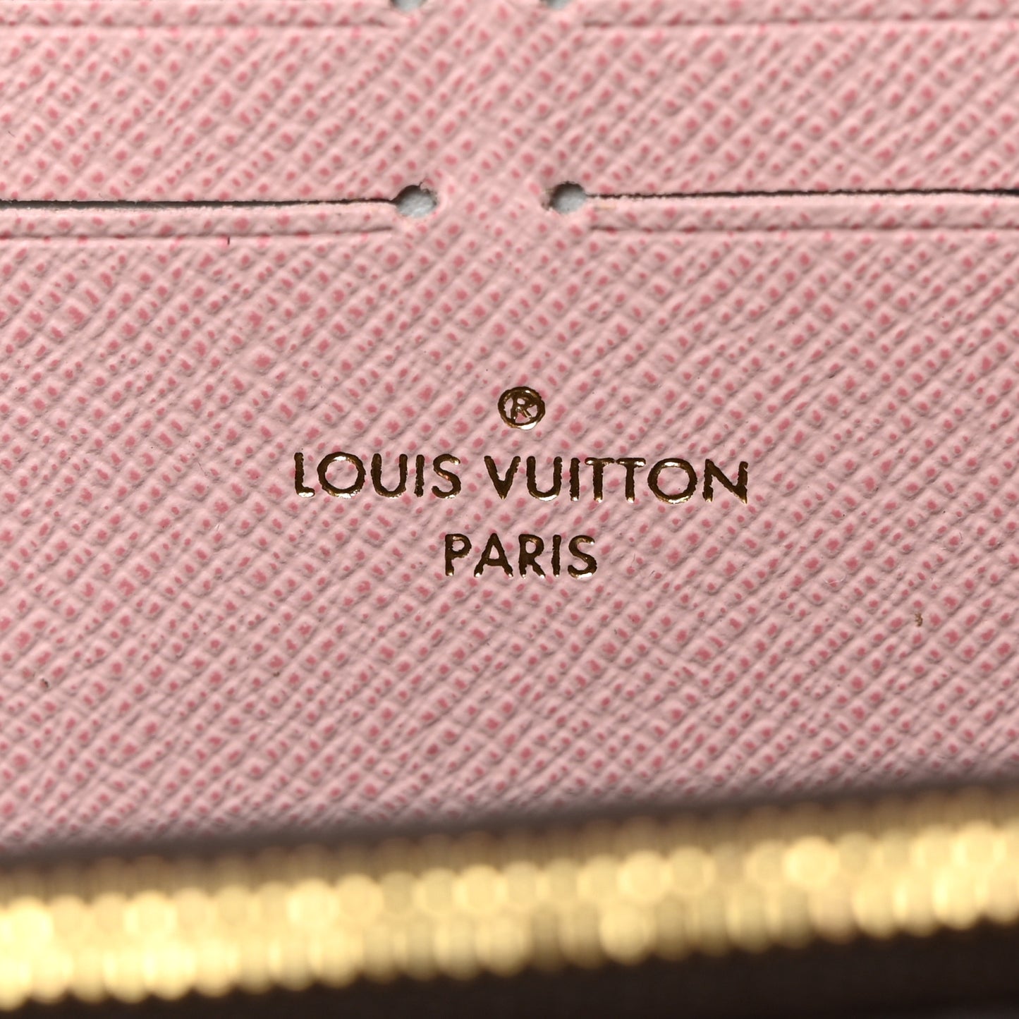 Damier Ebene Clemence Wallet Rose Ballerine