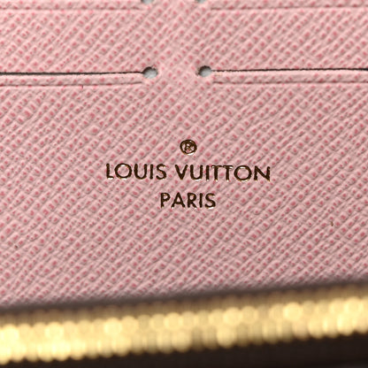 Louis Vuitton Damier Ebene Clemence Wallet Rose Ballerine 6 of 7