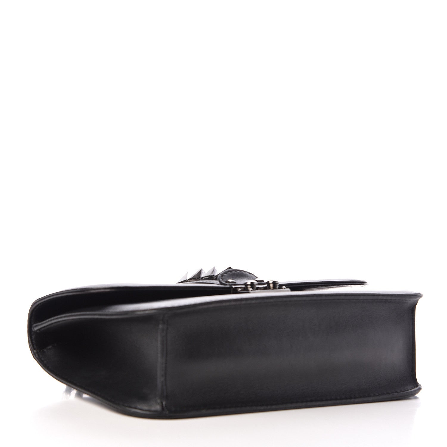 Valentino Garavani Vitello Medium Glam Lock Rockstud Flap Black 4 of 9