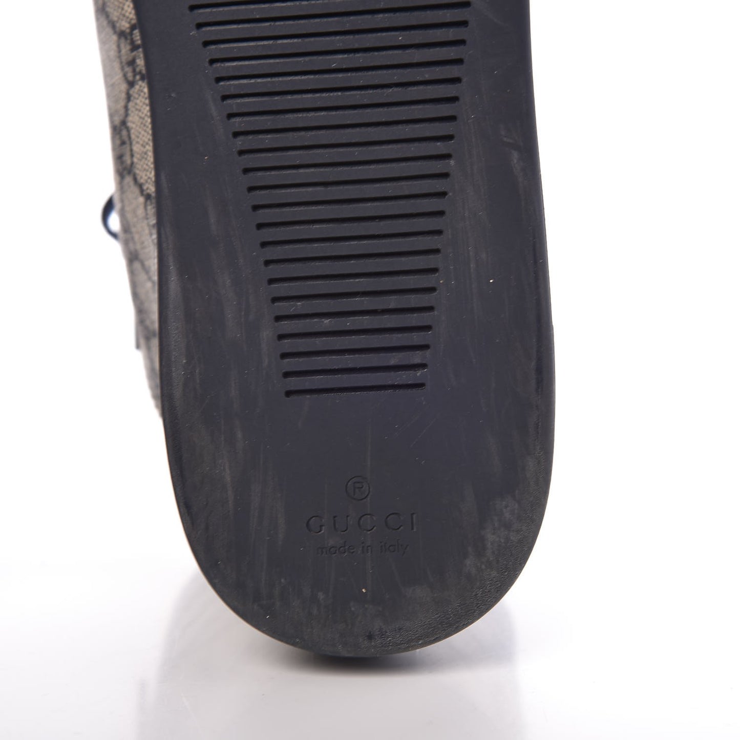 GG Plus Monogram Crocodile Embossed Coda Sneakers 39.5 Blue