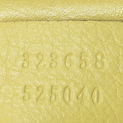 Gucci Pebbled Calfskin Large Bamboo Shopper Tote Citrus 16 of 19